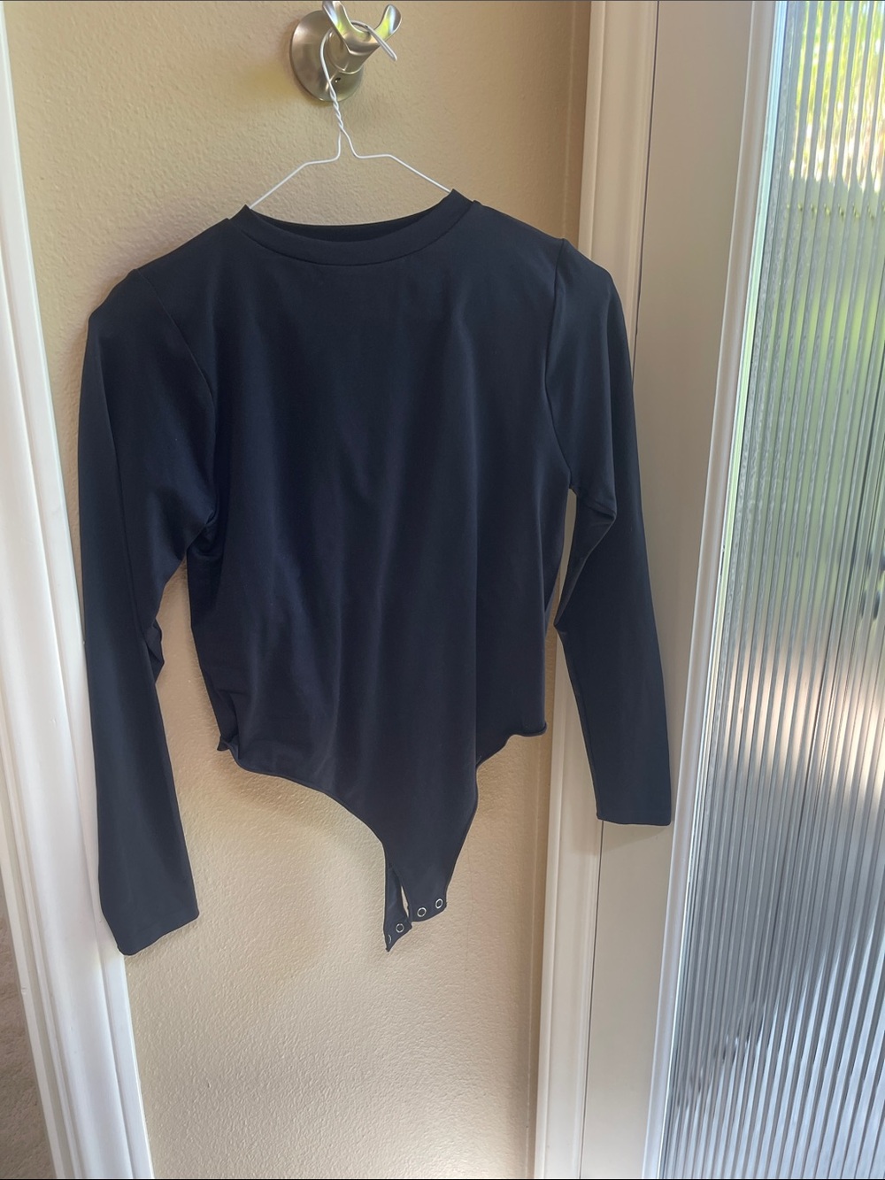 Classic Long-Sleeve Black Bodysuit